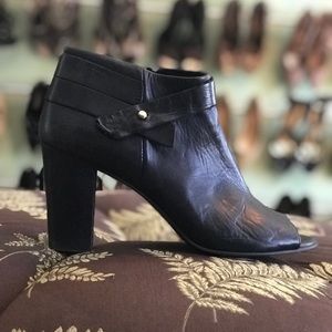 Steve Madden Now back leather peep toe ankle boot
